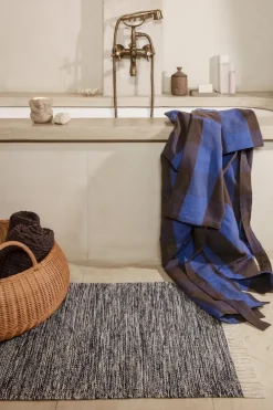Ferm Living Cesta Braided baja, Natural Marrón