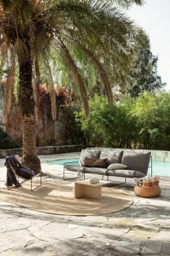 Ferm Living Cesta Braided baja, Natural Marrón