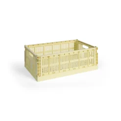 Hot HAY Cesta Colour Crate L 34,5x53 cm, Light yellow Amarillo