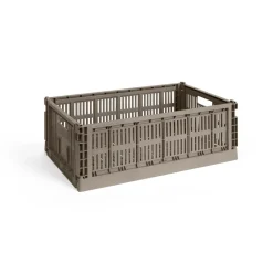 Best HAY Cesta Colour Crate L 34,5x53 cm, Warm grey Gris