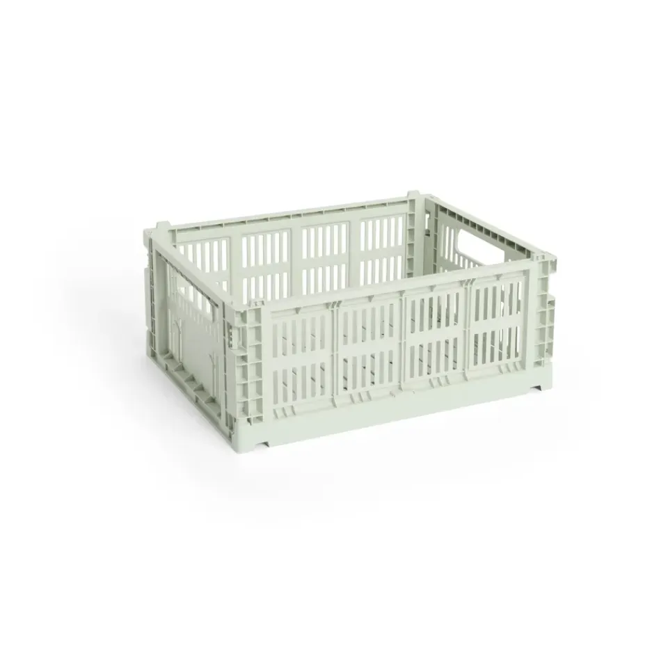 Best HAY Cesta Colour Crate M 26,5x34,5 cm, Mint Verde