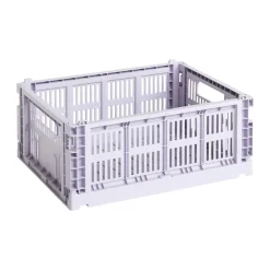 New HAY Cesta Colour Crate M 26,5x34,5 cm, Lavender Púrpura