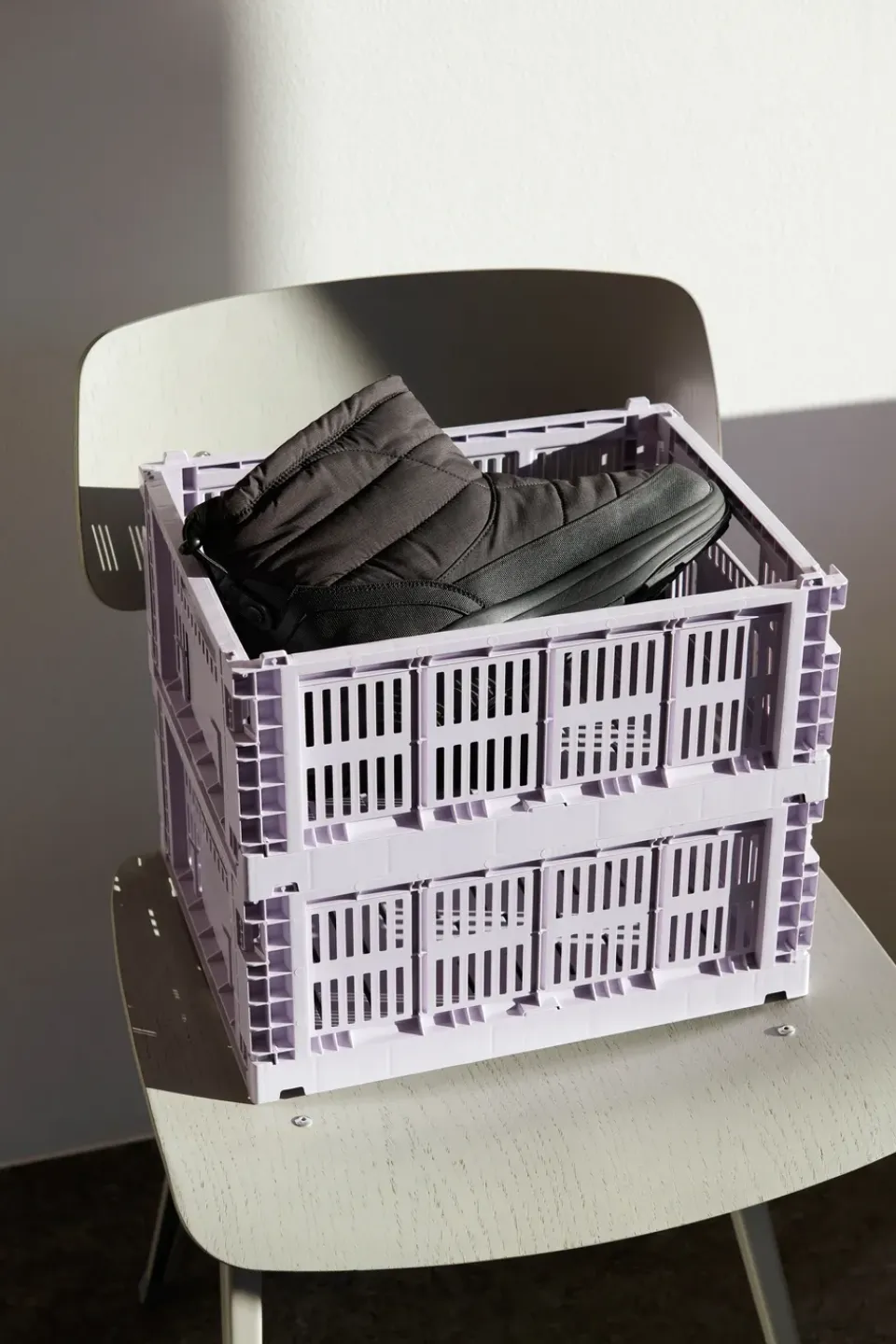 New HAY Cesta Colour Crate M 26,5x34,5 cm, Lavender Púrpura