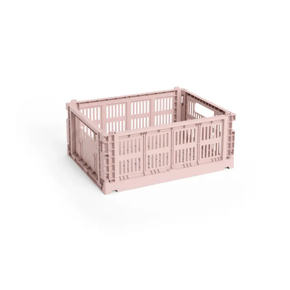 HAY Cesta Colour Crate M 26,5x34,5 cm, Blush Rosa