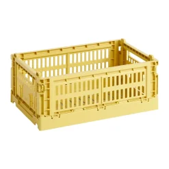 Hot HAY Cesta Colour Crate S 17x26,5 cm, Dusty yellow Amarillo