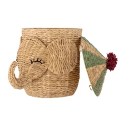Sale Bloomingville Cesta con tapa Bobo 35x50 cm, Natural Marrón