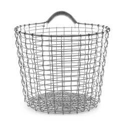 Online KORBO Cesta de alambre Bin 16, acero galvanizado Plateado