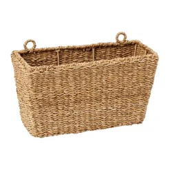 Clearance Dixie Cesta de almacenamiento colgante Esther 40x16x22 cm, Natural Marrón