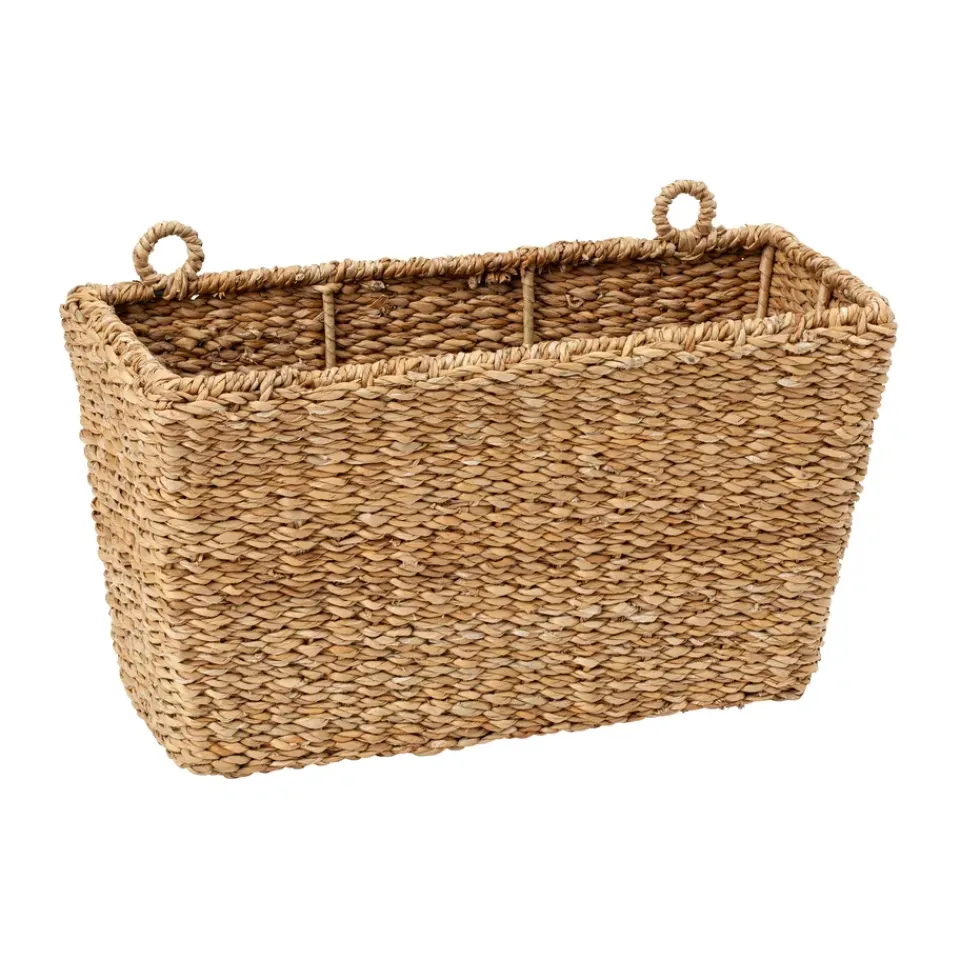 Clearance Dixie Cesta de almacenamiento colgante Esther 40x16x22 cm, Natural Marrón