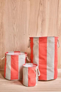 Sale OYOY Cesta de almacenamiento Kara large Ø38x54 cm, Cherry Red Rojo