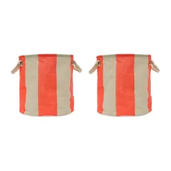 Online OYOY Cesta de almacenamiento Kara medium Ø32x32 cm 2-pack, Cherry Red Rojo