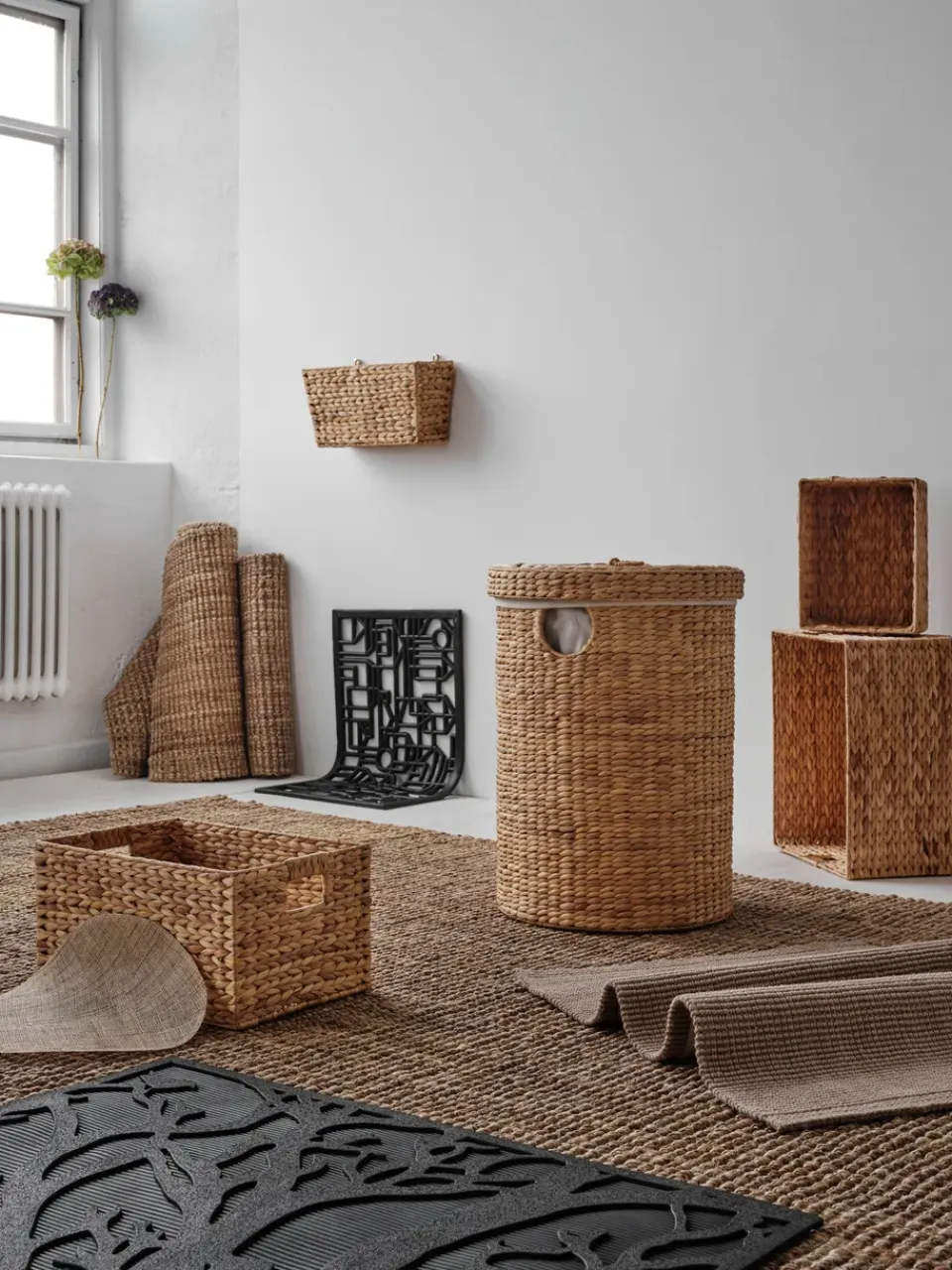 Outlet Dixie Cesta de almacenamiento Lily pequeña, 3 piezas, Natural Beige