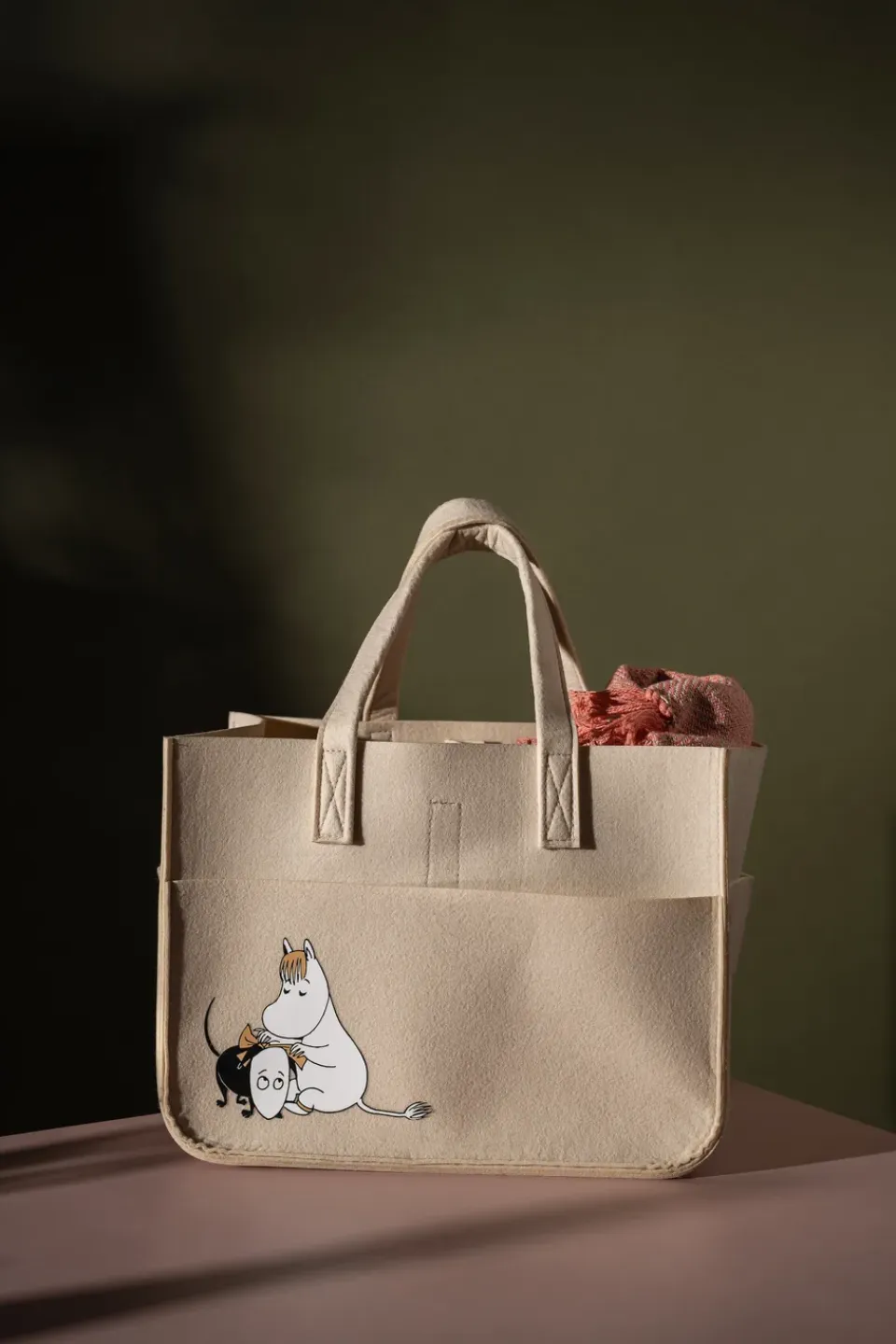 Sale Muurla Cesta de almacenamiento Mumin pets 25x40 cm, Beige