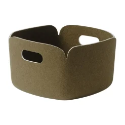 Sale Muuto Cesta de almacenamiento Restore 28x28 cm, Brown green Marrón