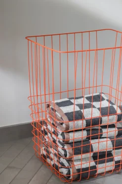 Online Mette Ditmer Cesta de almacenamiento Store-it con bolsa de algodón, large, Orange Naranja