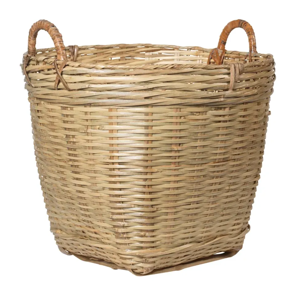 Hot Broste Copenhagen Cesta de almacenamiento Will, 45xØ45 cm Beige