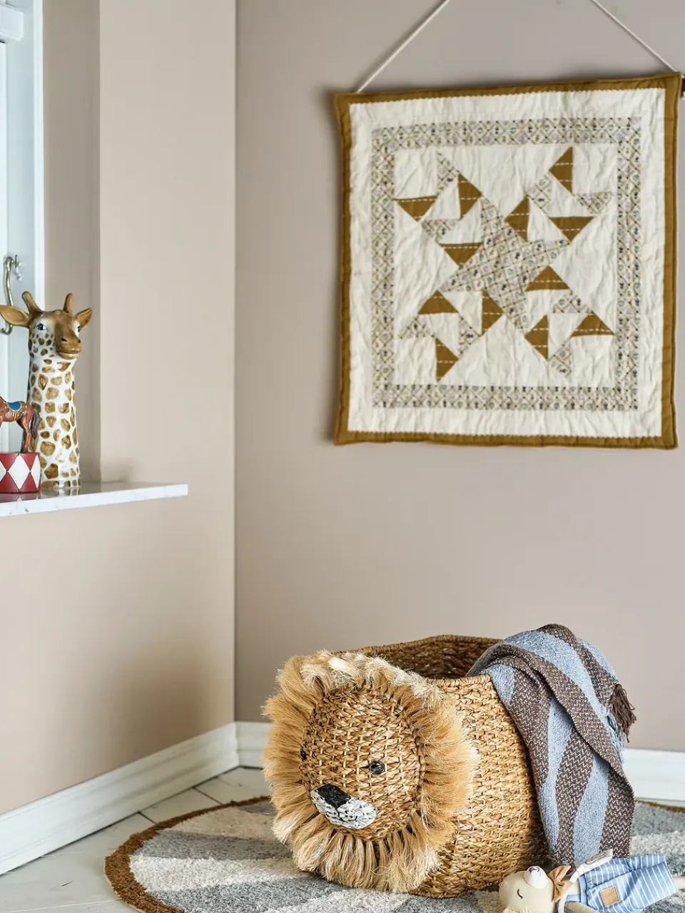 Sale Bloomingville Cesta Harrison 52x32x36 cm, Natur Beige