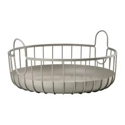Discount Zone Denmark Cesta Inu Ø38x18 cm, Taupe Marrón