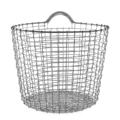 Outlet KORBO Cesta Bin 24, acero galvanizado Plateado