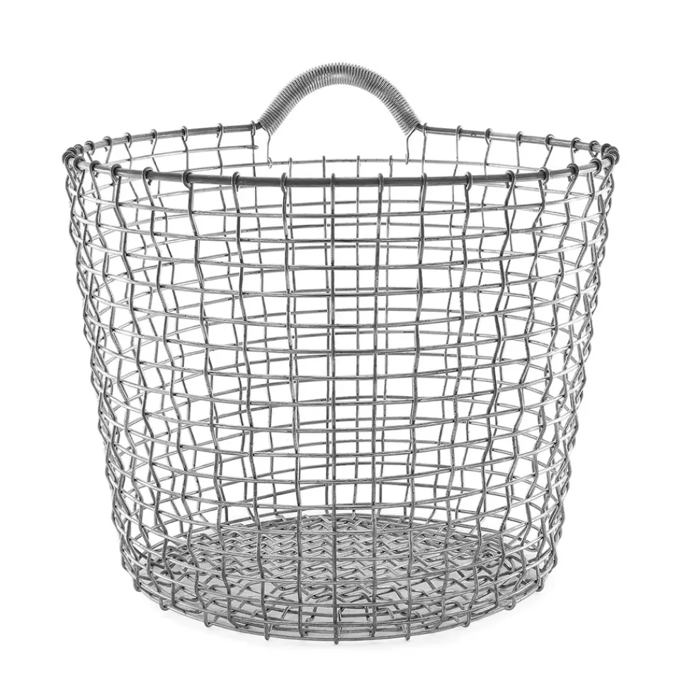Outlet KORBO Cesta Bin 24, acero galvanizado Plateado