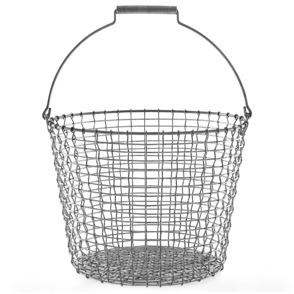 Hot KORBO Cesta metálica Bucket 24, acero galvanizado Plateado