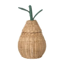 Ferm Living Cesta Pear, pequeña BeigeVerde