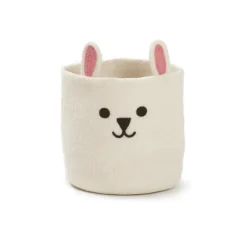 Discount Klippan Yllefabrik Cesta Rabbit Ø20 cm, Blanco