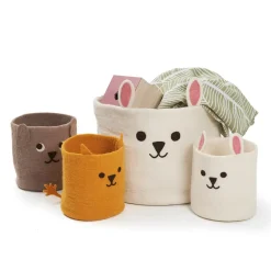 Discount Klippan Yllefabrik Cesta Rabbit Ø20 cm, Blanco