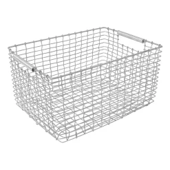 Discount KORBO Cesta Rectangular 23, acero galvanizado Plateado