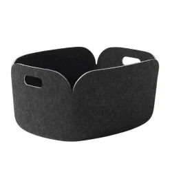 Discount Muuto Cesta Restore, Black melange (negro) Azul