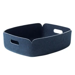 Discount Muuto Cesta Restore pequeña, Midnight blue Azul
