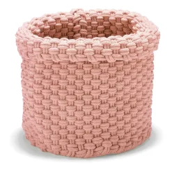 Etol Design Cesta Rope grande, Dusty pink Rosa