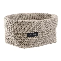 Clearance Blomus Cesta textil Tela M 10x15 cm, Moonbeam Beige