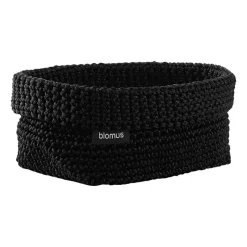 Hot Blomus Cesta textil TelaL 12x20 cm, Negro