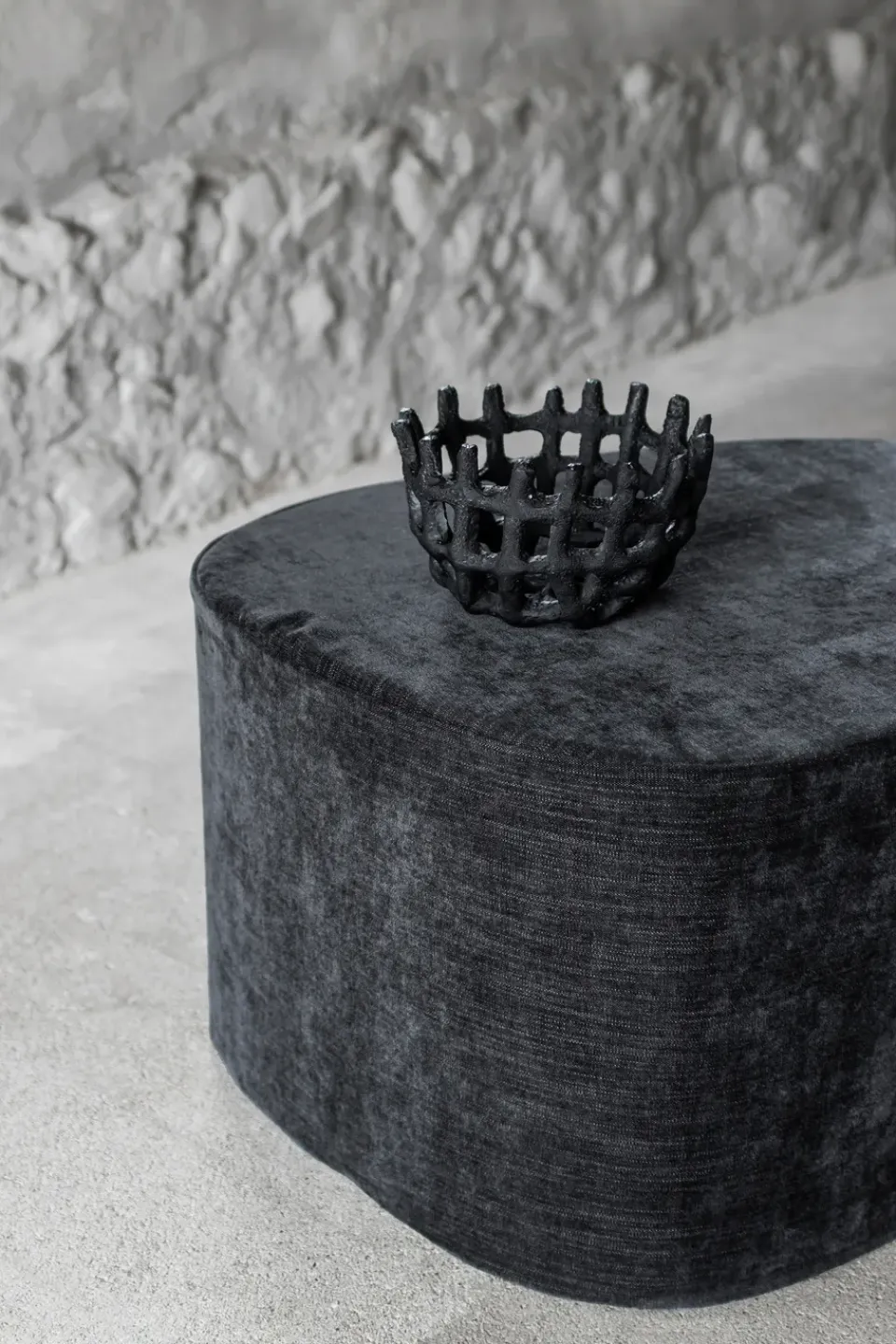 Best Mette Ditmer Cesta trenzada Art Piece, Black Negro