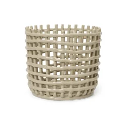 Online Ferm Living Cesta trenzada Ceramic Ø23,5 cm, Cashmere Beige