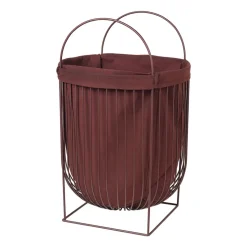 Clearance Broste Copenhagen Cesto de la ropa Arild, Puce Aubergine Rojo