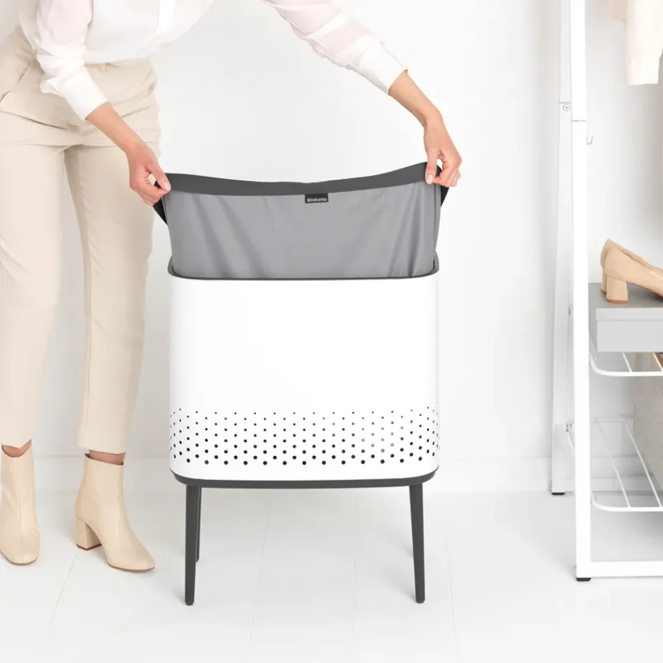 Outlet Brabantia Cesto de la ropa Bo 60 L, Blanco