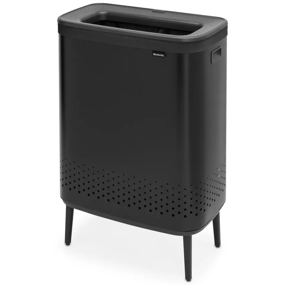New Brabantia Cesto de la ropa Bo high 2x45 L, mate Negro