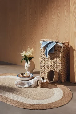 New Dixie Cesto de la ropa Lily, Natural, jacinto de agua, trenzado Beige