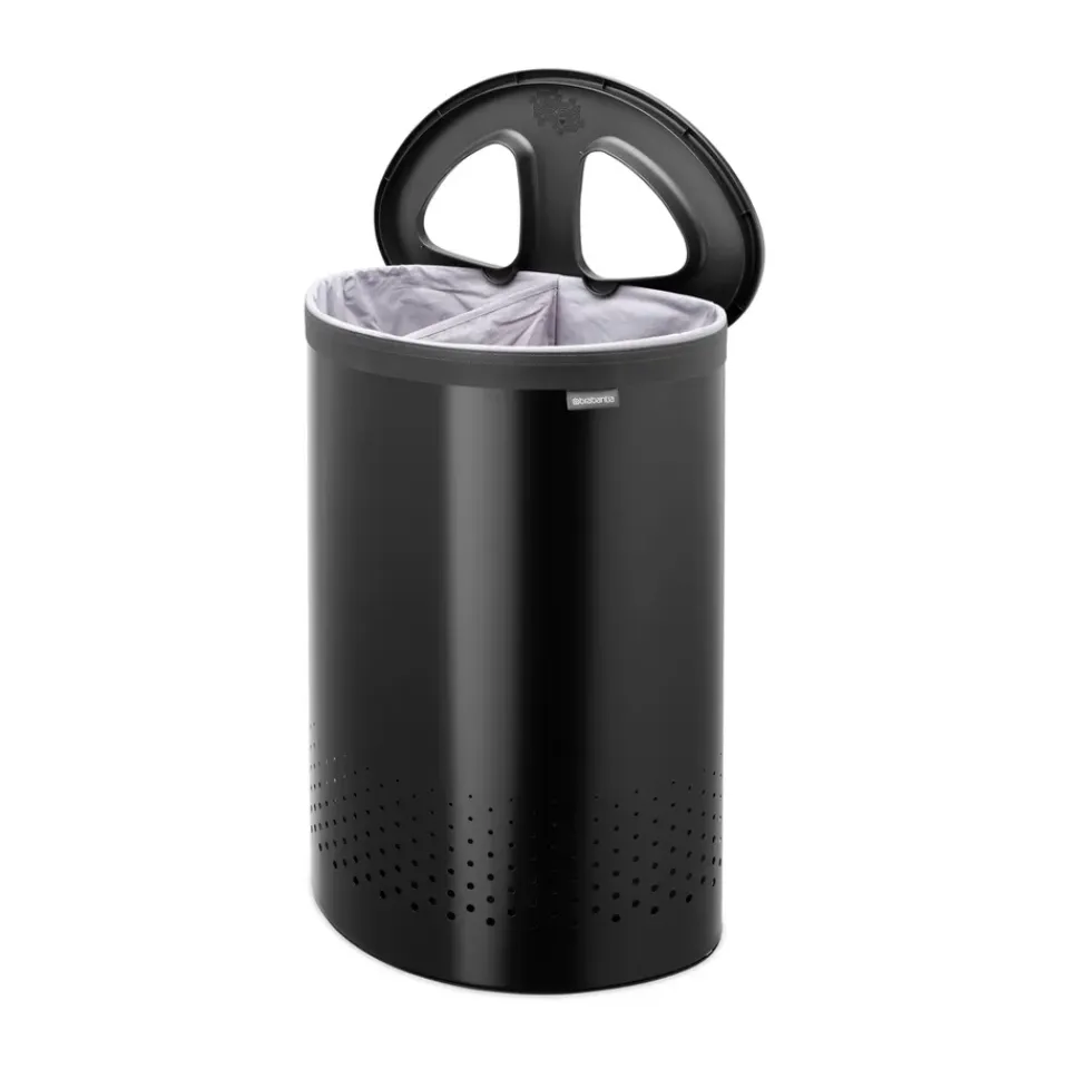Sale Brabantia Cesto de lavandería selector 55 L, mate Negro