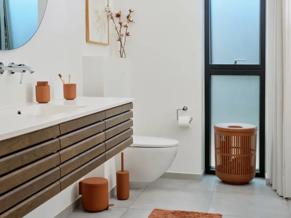 Best Zone Denmark Cesto para colada Ume, Terracotta Rojo