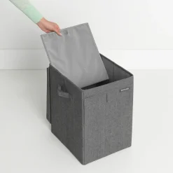 Brabantia Cesto ropa sucia apilable 35L, oscuro Gris