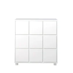 Sale Scherlin Cómoda 1, , 2 cajones grandes y 3 pequeños, patas cortas Blanco
