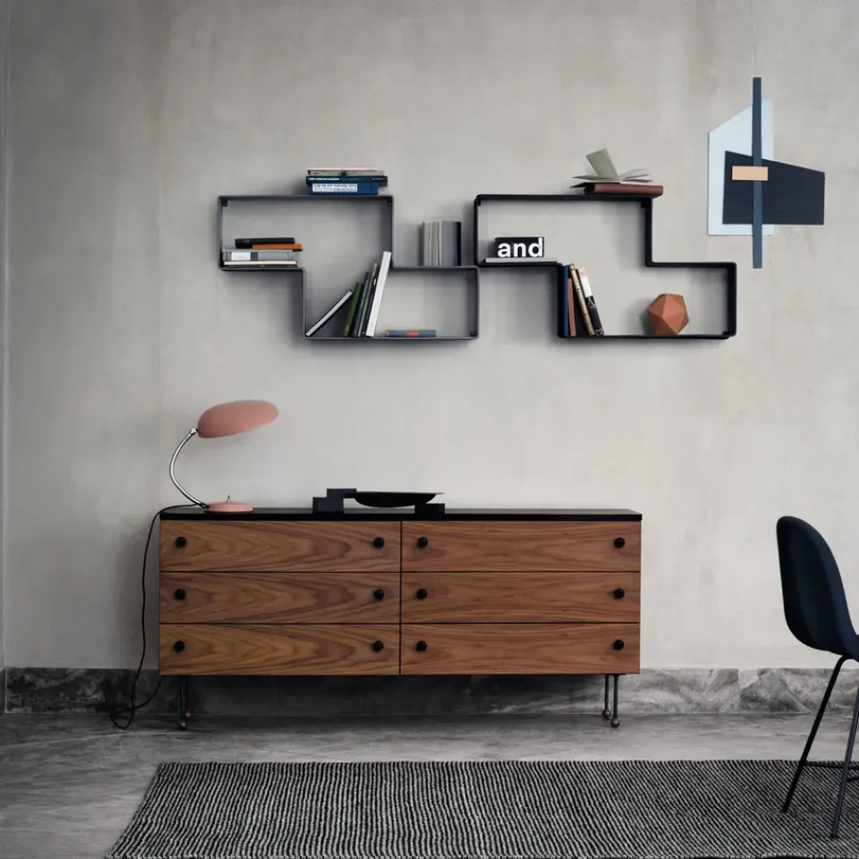 Outlet GUBI Cómoda 62 Dresser, American walnut, 4 cajones Marrón