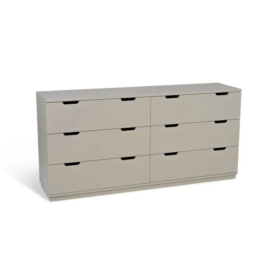 Mavis Cómoda Aoko doble 6 cajones, Beige