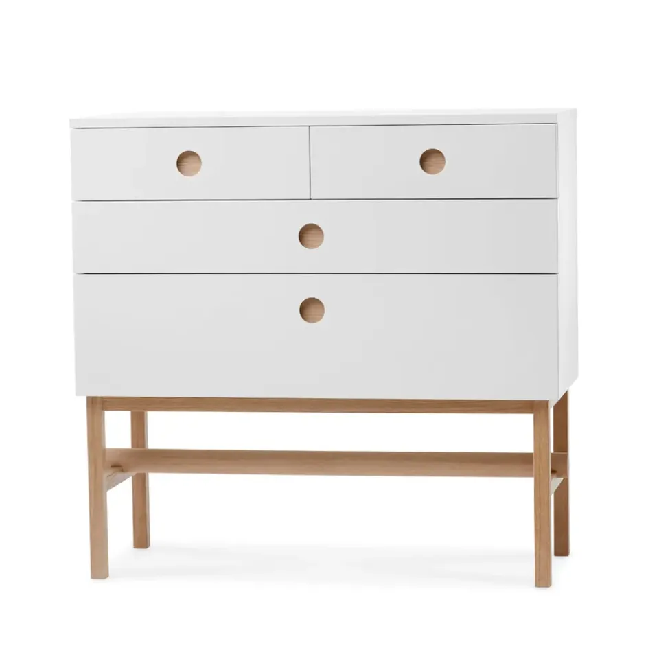 Online A2 Cómoda Keep, , base de roble aceitado Blanco