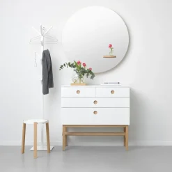 Outlet A2 Cómoda Keep, , base de roble aceitado Blanco