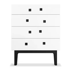 Clearance Zweed Cómoda Peep B3, , lacado negro Blanco
