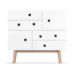 Clearance Zweed Cómoda Peep B1, , retro, base de roble Blanco